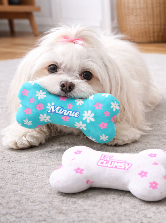 Customisable Bone Plush Toy for Dogs